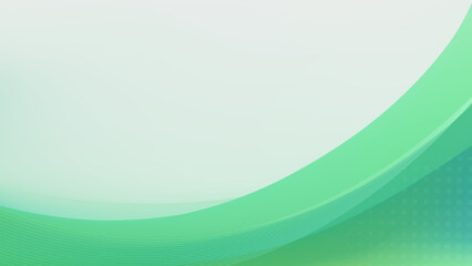Abstract background with a flowing green curve.