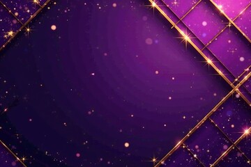 Elegant purple geometric design with golden accents and festive feel, festive, purple, geometric
