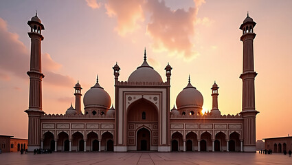 Obraz premium Mosque of Sunset