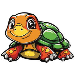Obraz premium Tortoise Simple Vector Logo
