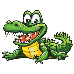Fototapeta premium Crocodile Simple Vector Logo