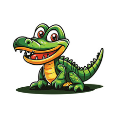Fototapeta premium Crocodile Simple Vector Logo
