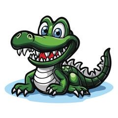 Fototapeta premium Crocodile Simple Vector Logo