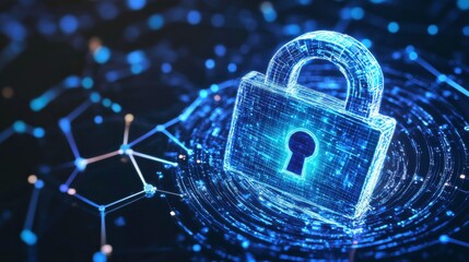 Digital Data Security with Glowing Effects