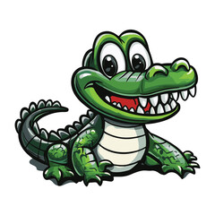 Fototapeta premium Crocodile Simple Vector Logo
