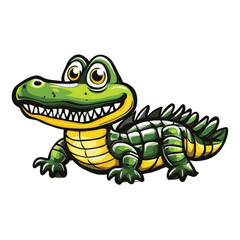 Fototapeta premium Crocodile Simple Vector Logo