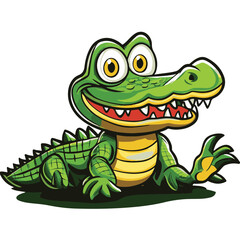 Fototapeta premium Crocodile Simple Vector Logo