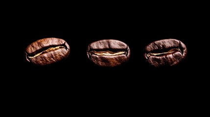Dynamic Motion of Coffee Beans Cascading in Slow Motion