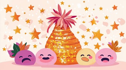 Naklejka premium Minimal concept of Satisfaction evaluation graphic, clear representation of happy, neutral, and sad faces with decreasing stars, organized for business success analysis, widely used in marketing