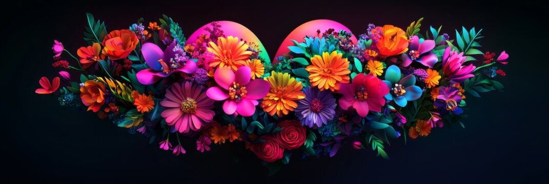 A unique and artistic representation of love and affection.