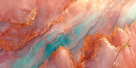 Naklejka premium Marble Fluidity – Elegant marble textures in soft pastel shades