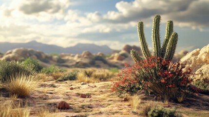 Euphorbia desert succulent cactus