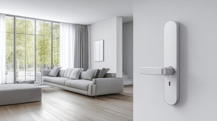 Modern Home Security with Bright Entry View