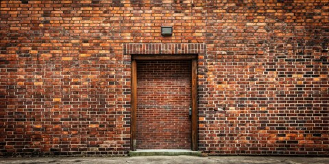 Entrance in alley behind brick wall, brick wall, alleyway,  brick wall