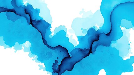 Obraz premium Calming Cerulean Watercolor Designs for Journeys