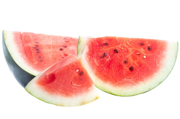 Fresh watermelon slices isolated