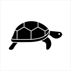 turtle Icon Symbol isolated white background. vector illustration. color editable.