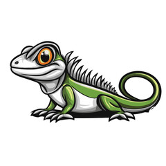 Obraz premium Gecko Simple Vector Logo