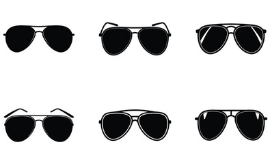 Aviator Sunglasses silhouette vector