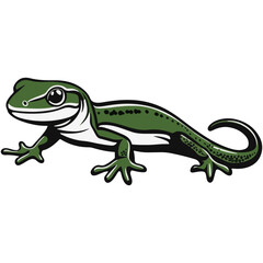 Obraz premium Gecko Simple Vector Logo