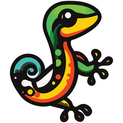 Fototapeta premium Gecko Simple Vector Logo
