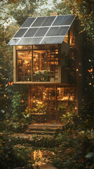 Cozy, eco-friendly cabin nestled in the forest