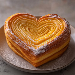 Fototapeta premium heart shaped cake