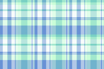 Woven vector tartan check, model fabric pattern plaid. Sexy texture seamless background textile in light and cyan colors.