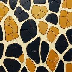 Exploring the large polygonal giraffe spots art in marseille france high-fidelity gigapixel patterns