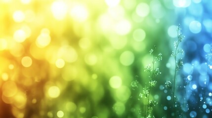 Obraz premium Colorful bokeh field background
