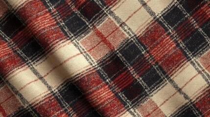 Creating a seamless tartan pattern in classic red graphic design urban environment aesthetic concept