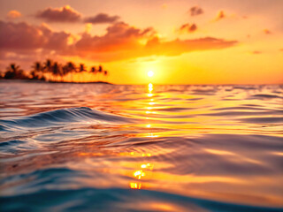 sunset over the sea. sunset, sea, water, sky, ocean, sun, beach, nature, sunrise, landscape, clouds, wave, evening, horizon, orange, waves, cloud, reflection, summer, coast, light, lake, sunlight, dus