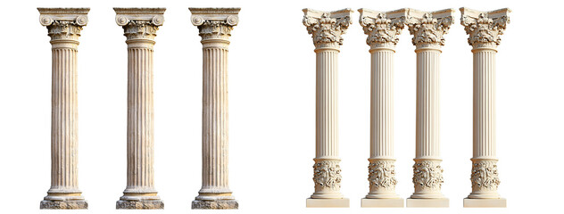 Naklejka premium set of pillars