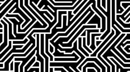 Exploring futuristic seamless patterns of mazes in marseille high-fidelity gigapixel art urban environment digital concept
