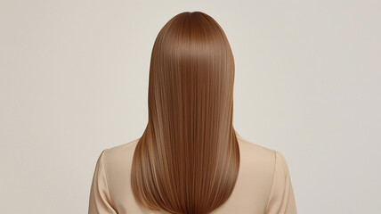 Obraz premium ナチュラルなストレートヘアの後ろ姿