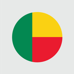 Benin Flag Sphere Vector