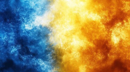 Fototapeta premium Fiery and icy clashing abstract background