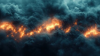 Fiery Cloudscape Disaster