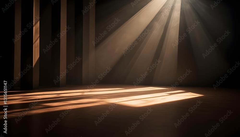 Poster An abstract background with dramatic light and shadow effects, creating a mysterious and intriguing atmosphere
