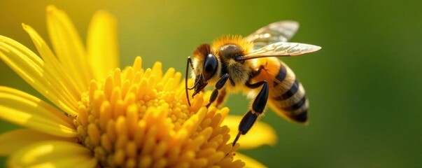 Busy bee collecting nectar, busy, flowers, nature