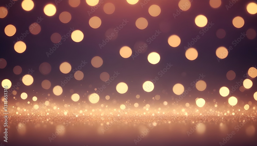 Poster An abstract background with soft and romantic bokeh light effects
