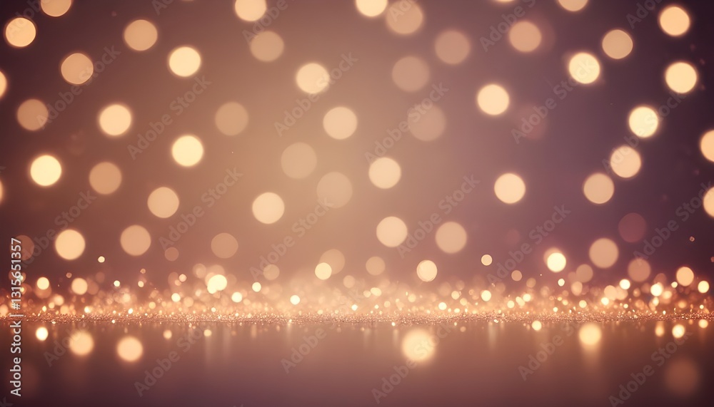 Poster An abstract background with soft and romantic bokeh light effects