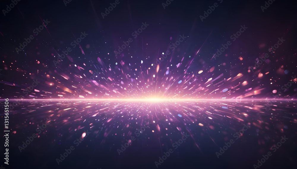 Poster An abstract background with sparkling and luxurious reflection light effects