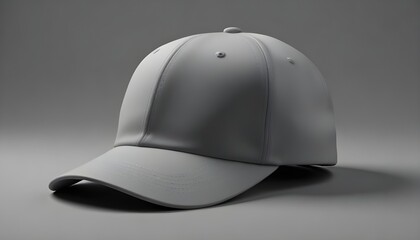 Fototapeta premium A mockup of a blank baseball cap