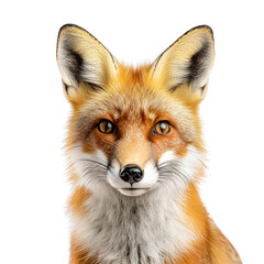 Fototapeta premium Realistic portrait of a fox with striking features
