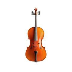 Fototapeta premium Elegant violin on a transparent background