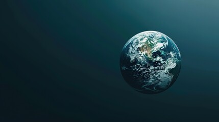 Fototapeta premium Simple Background of Earth Day: Tracing the Source from the Germination of Ideas to Global Actions