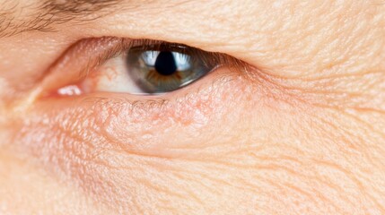 Obraz premium Cyst on skin, close up.