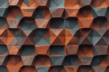 Rustic Polygonal Earth Tone Background Texture and Pattern Design