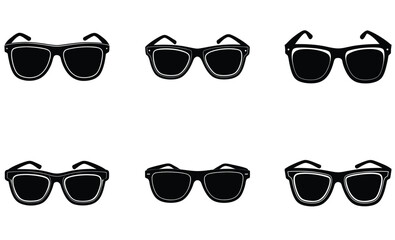 Wayfarer Sunglasses silhouette vector